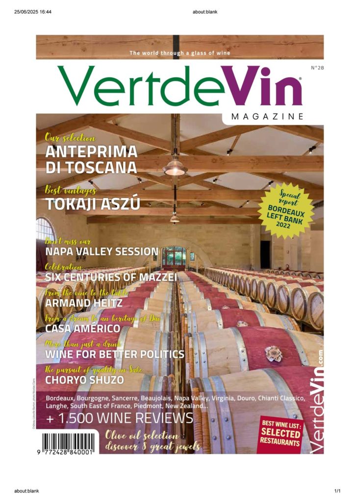 couverture VERT DE VIN ETE 2025